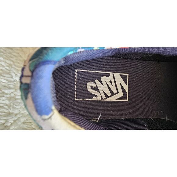 Vans Authentic Low‎ Pro Women’s Size 6 M Tropical Flowers Parrot Canvas Sneakers - Picture 5 of 6